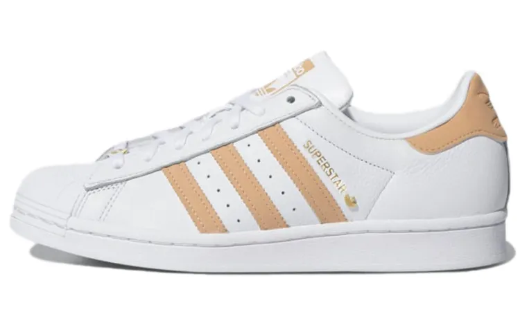Adidas Originals Superstar Collection Skateboard Shoes Women's Low Top White/Orange