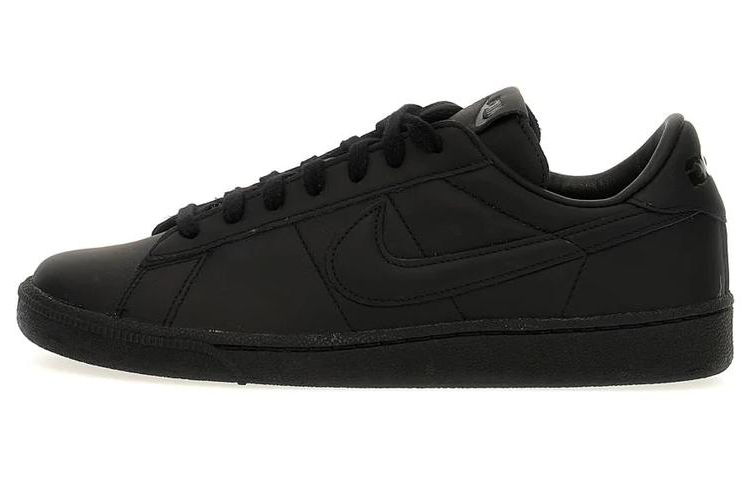 CDG x Nike Tennis Classic Leather Low top Skateboard Shoes Men's Black