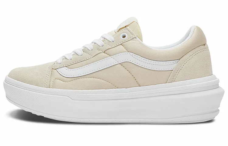 Vans Overt CC Abrasion Resistant Lightweight Low top Skateboard Shoes Unisex Milk White