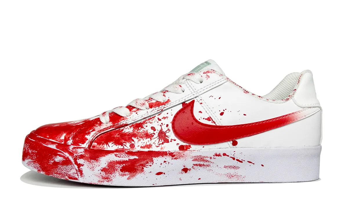 Nike Court Royale Slip Resistant Abrasion Resistant Low top Skateboard Shoes Women's Red White