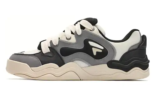 FILA FUSION KICKDX Quick Dry Low top Skateboard Shoes Men's Cream Gray