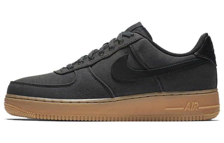 Мужские кроссовки Nike Air Force 1 Black Gum (черные) — Чёрный / коричневый — фото 1