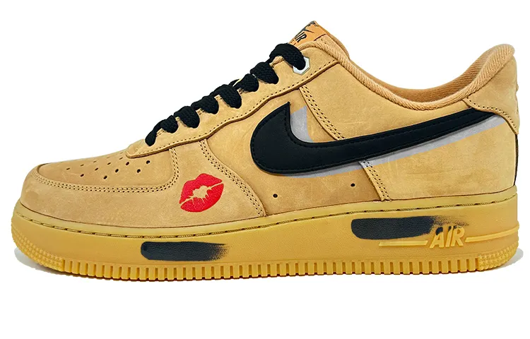 Nike Air Force 1 Low Air Force Size 1 Cow Leather Coverage Abrasion Resistant Low top Skateboard Shoes Unisex