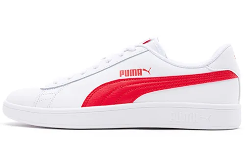 PUMA Smash V2 L White Red Unisex 'White Red'