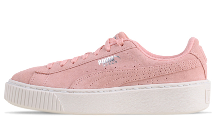 Женские кроссовки PUMA Basket Platform (розовые) — фото 1