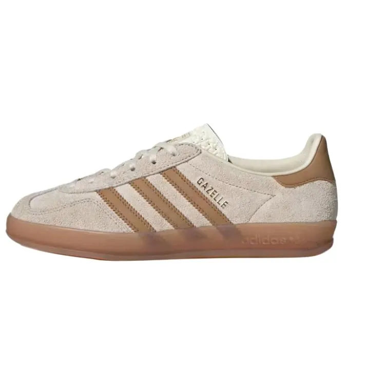 Adidas Originals GAZELLE INDOOR Low top Skateboard Shoes Women's Beige Brown