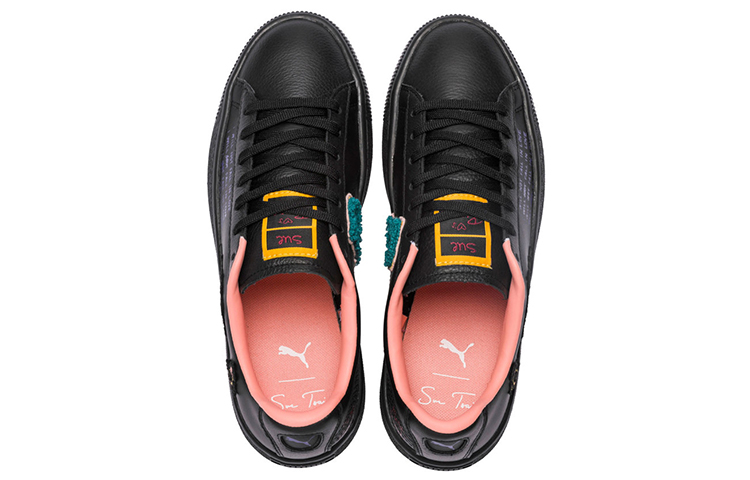 Женские кеды PUMA Basket Sue Tsai (черные) — Чёрный — фото 4