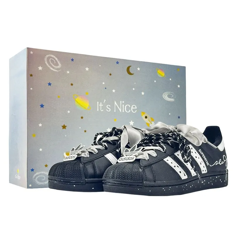 Adidas Originals SUPERSTAR Shell Icing Abrasion Resistant Abrasion Resistant Low top Skateboard Shoes Women's