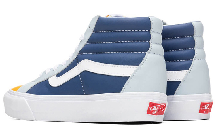 Кеды Vans Vault Sk8-Hi Reissue EF VLT LX (желто-синие) — фото 3
