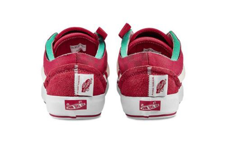Кеды Vans Old Skool Cap Lx (красно-белые) — фото 5