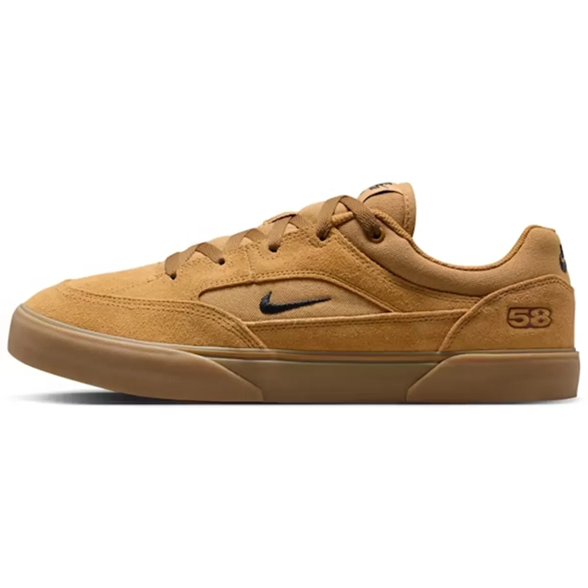 Nike SB MALOR Textile, Leather Skateboard Shoes Men's Brown