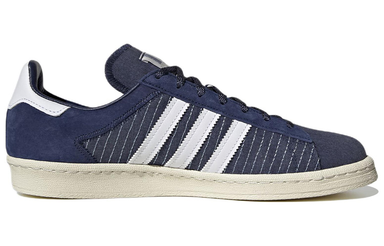 Кеды adidas originals Campus 80s (сине-белые) — Синий / белый — фото 2