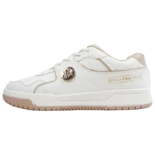 FILA Lightweight And Breathable Low top Skateboard Shoes Women's White Brown