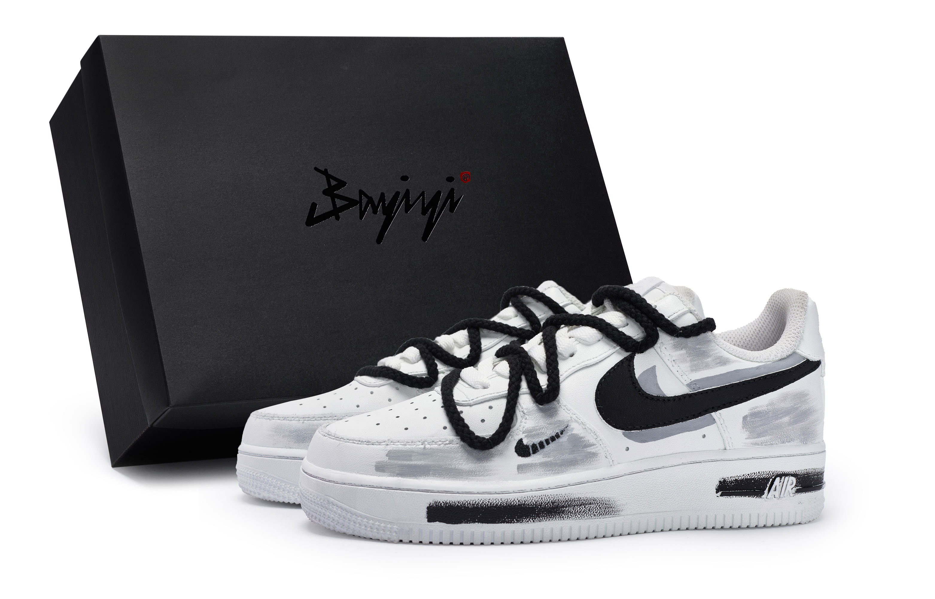 Nike Air Force 1 811 Manufacturing, Exoskeleton Gray, Special Shoe Box Low top Skateboard Shoes Unisex White Black Gray