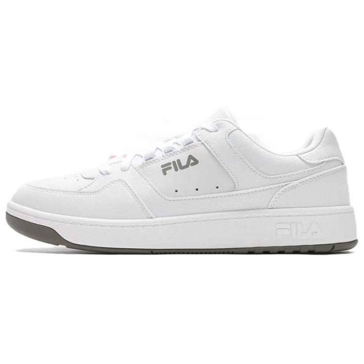 FILA TARGA 1 Synthetic Leather, Split Cow Leather Low top Skateboard Shoes Men's White