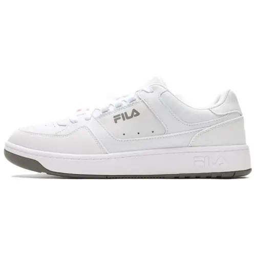 FILA TARGA 1 Synthetic Leather, Split Cow Leather Low top Skateboard Shoes Men's White