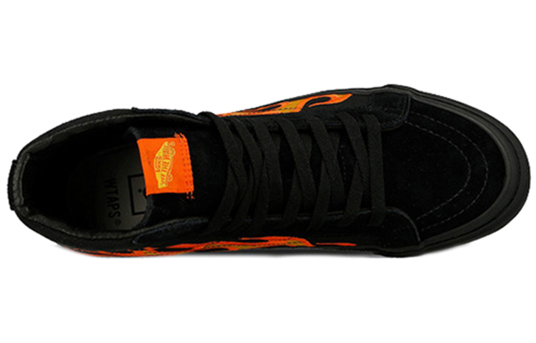 Кеды WTAPS x Vans SK8 OG Hi LX (черно-оранжевые) — 黑/橘 — фото 5