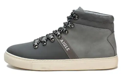 AIGLE Mid top Skateboard Shoes Men's Asphalt Gray