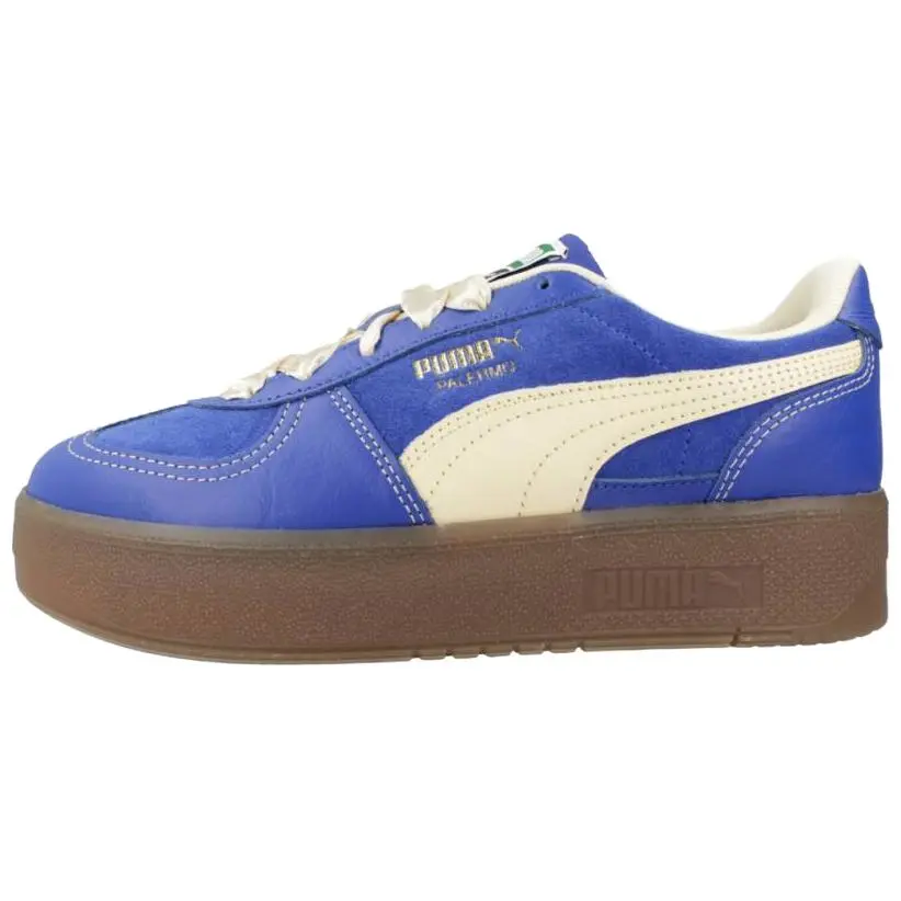 PUMA Palermo Cushioning Abrasion Resistant Cushioning, Wear Resistant Low top German Army Trainers Women's Bright Blue