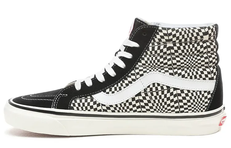 Vans SK8 Hi 38 DX Warp Check-Black White