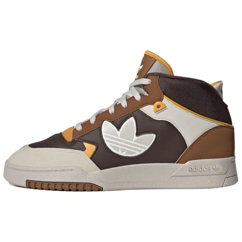 Adidas Originals DROP STEP XL 2.0 Wear resistant And Lightweight High top Skateboard Shoes Unisex Brown