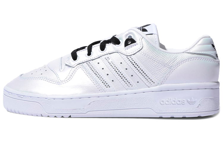 Женские кеды adidas adidas originals Rivalry Low (белые / черные)