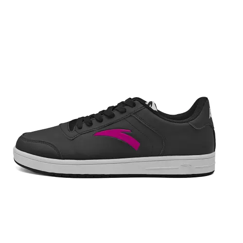 Anta Slip Resistant Lightweight Non slip Lightweight Low top Skateboard Shoes Men's Black Purple