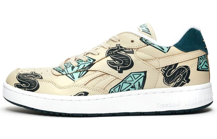 Billionaire Boys Club Ice Cream x Reebok BB 4000 Mu PU Diamond Coin Wrapping Low Top Sneakers Unisex White
