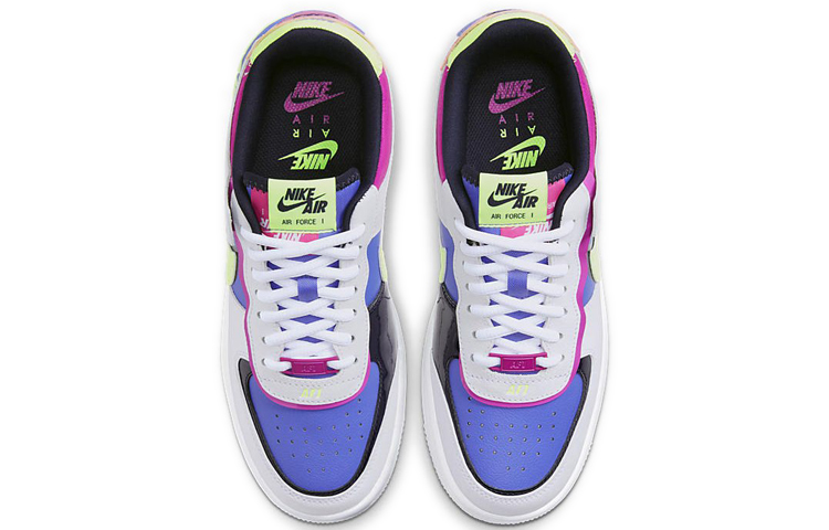 Женские кроссовки Nike Air Force 1 Shadow (белыйсинийзеленый) — Белыйсинийзелёный — фото 5