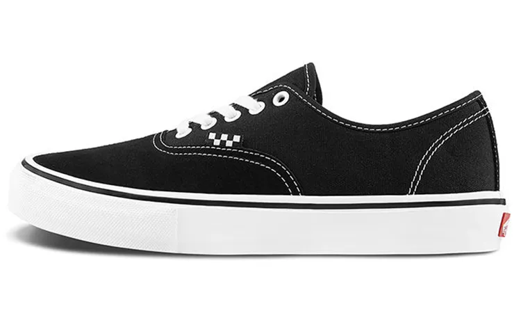 Vans Authentic Skate Classics Canvas Low top Skateboard Shoes Unisex Standard Black