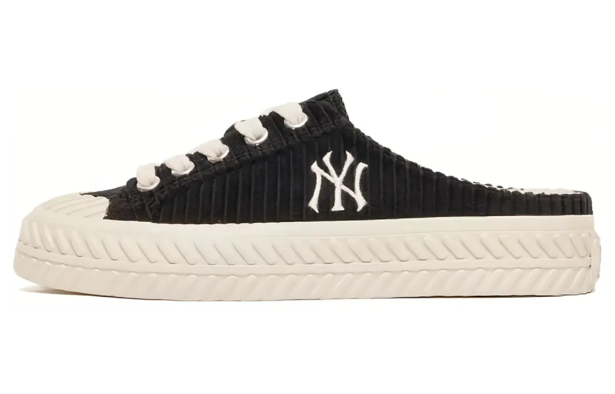 MLB Playball Mule Lightweight Breathable Low top Skateboard Shoes Unisex Black