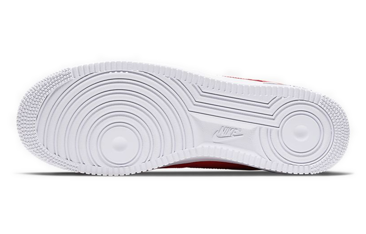Мужские кроссовки Nike Air Force 1 07 'Double Air' (красно-черный) — Красныйчёрный — фото 6