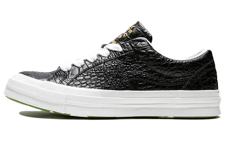 One Star Golf Le Fleur x One Star Converse Low 'Gator Collection - Black'