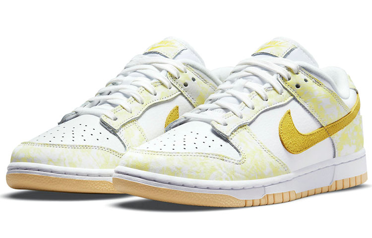 Женские кроссовки Nike Dunk OG "Yellow Strike" (белый / желтый) — Белый / жёлтый — фото 3
