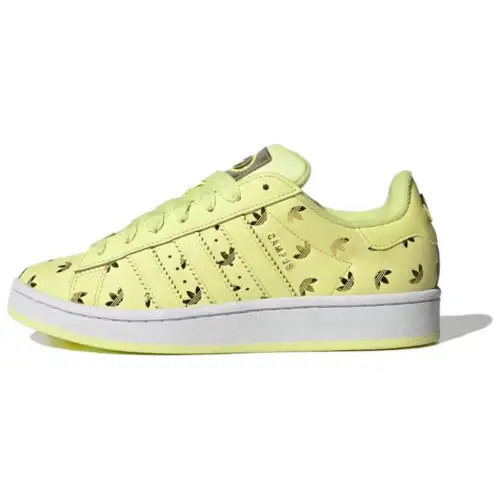 Campus Wmns Adidas Originals 00s 'Allover Debossed Trefoils - Pulse Yellow' Women's