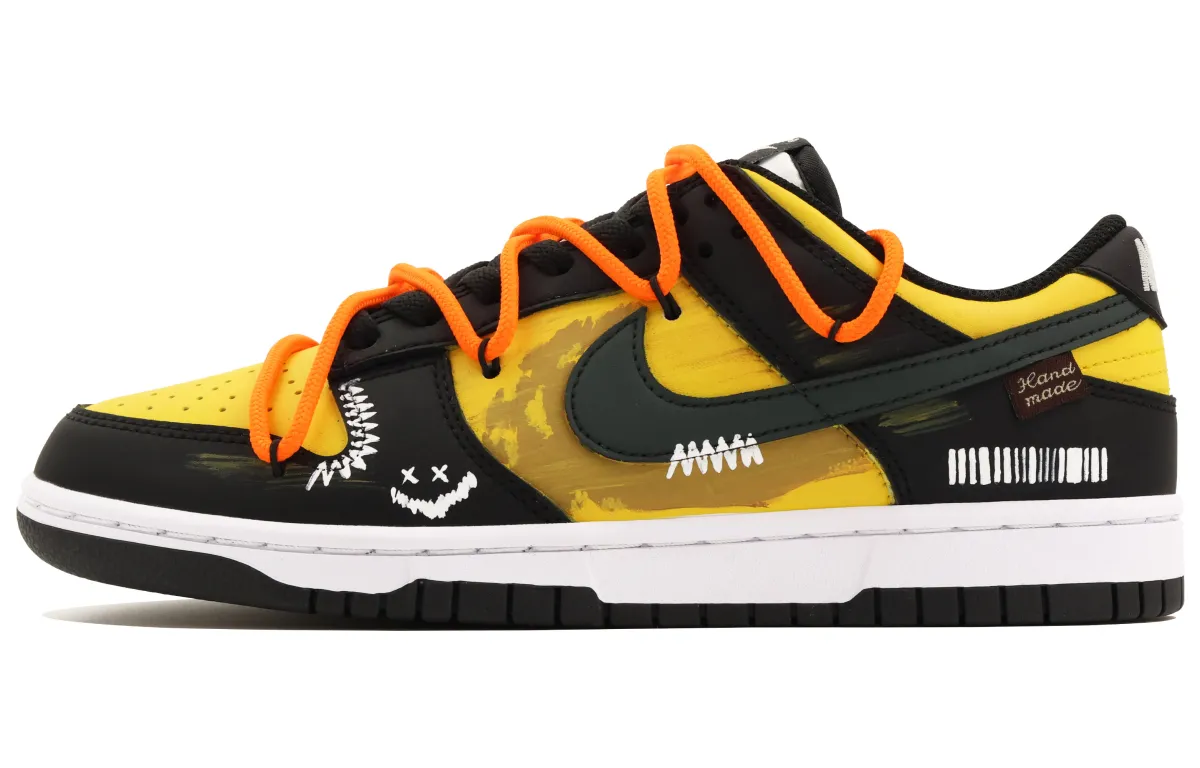 Nike Dunk Cool Adventurer Slip Resistant Abrasion Resistant Low top Skateboard Shoes Men's Black Yellow