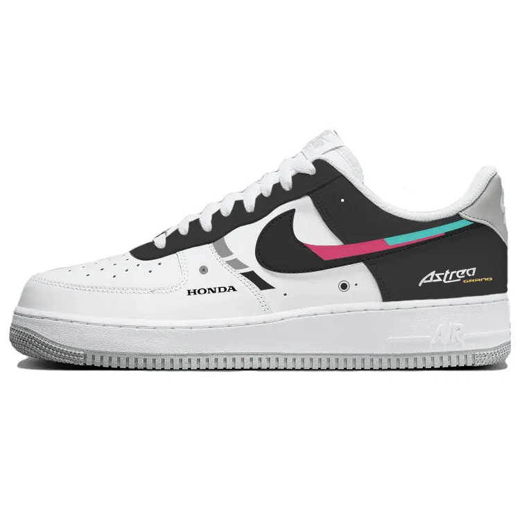 Nike Air Force 1 Slip Resistant Cushioning Low top Skateboard Shoes Men's Gray White