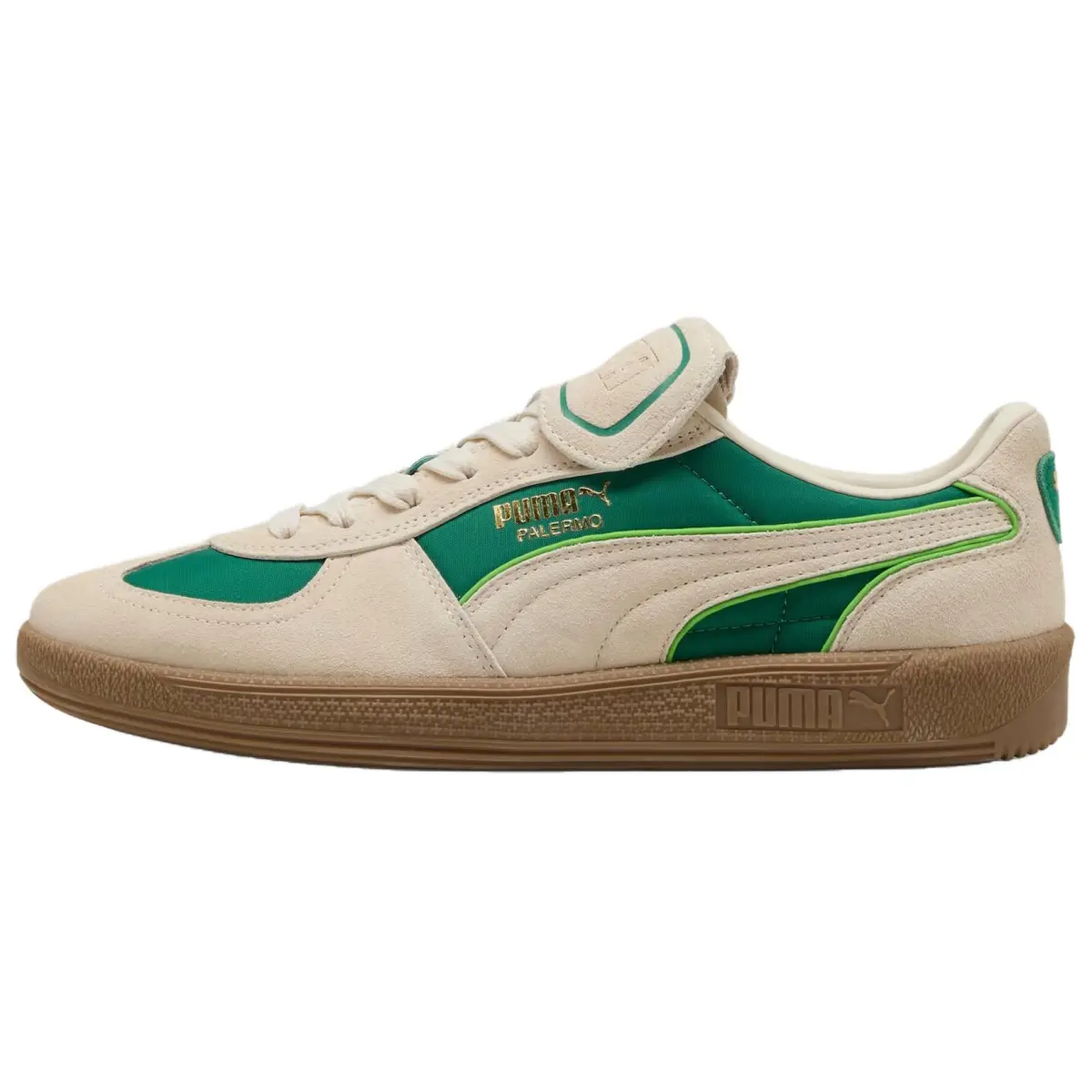 PUMA Palermo PREMIUM Fabric Abrasion Resistant Abrasion Resistant Low top Skateboard Shoes Unisex Green