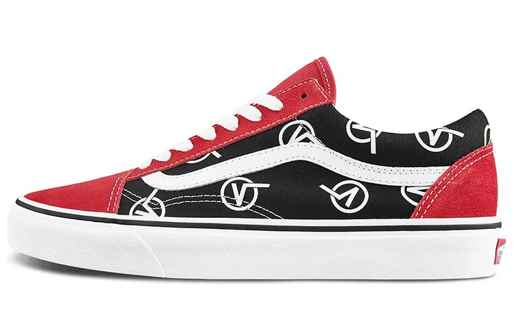 Vans Old Skool Vlogo 'Black Red'
