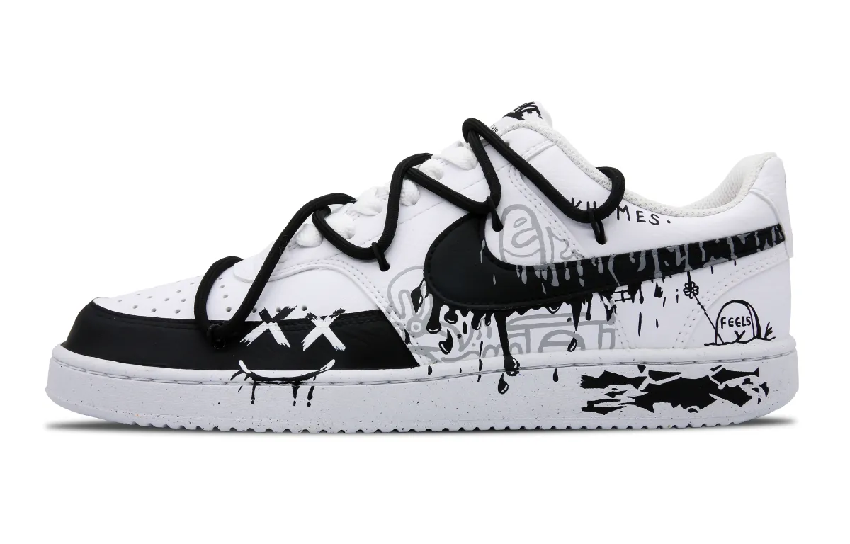 Nike Court Vision 1 Leather Slip Resistant Cushioning Abrasion Resistant Lightweight