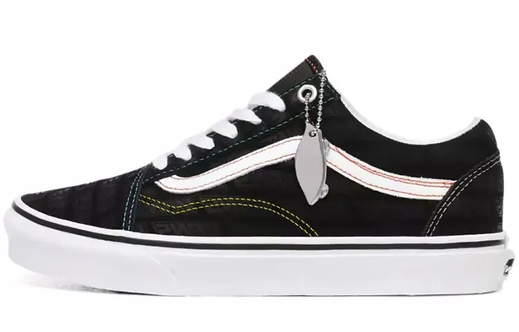 Vans Emboss Old Skool Shoes Black Women's