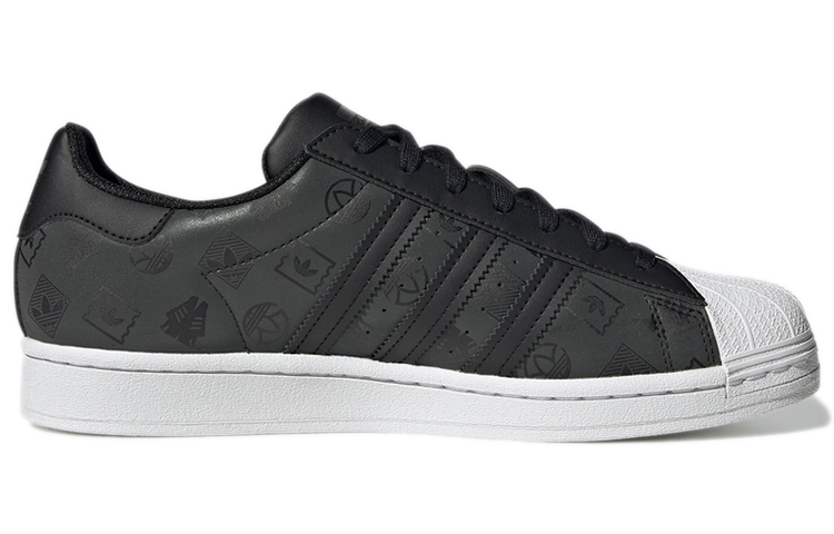 Кеды adidas originals SUPERSTAR (черный) — 炭黑/白 — фото 2