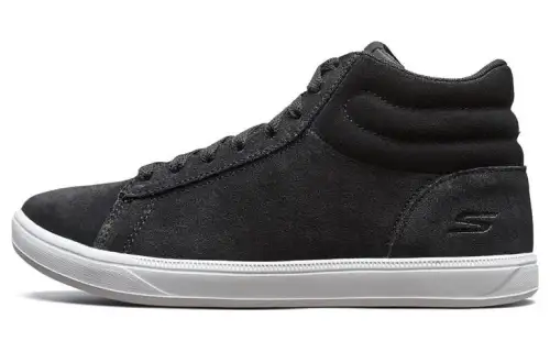 Skechers ON THE GO Suede High top Skateboard Shoes Women's Black