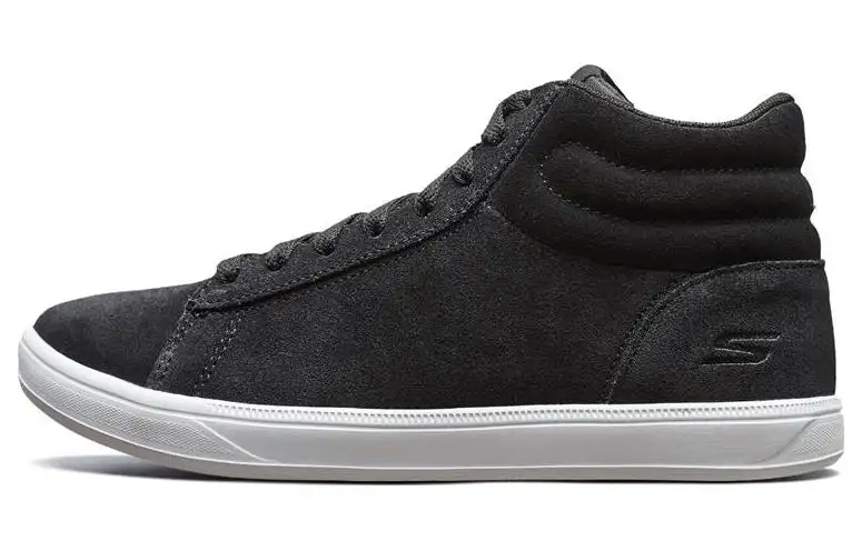 Skechers ON THE GO Suede High top Skateboard Shoes Women's Black