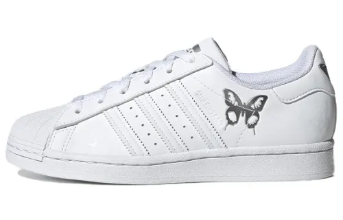 Adidas Originals SUPERSTAR Skateboard Shoes Women's Low Top White/Gray