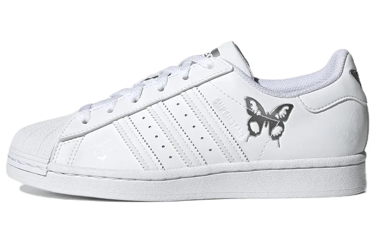Adidas Originals SUPERSTAR Skate Shoes Women's Low-top White/Gray