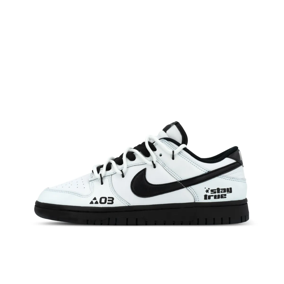 Nike Dunk Gorilla Jiedian XJDD No Color Leather Low top Skateboard Shoes Unisex Black White