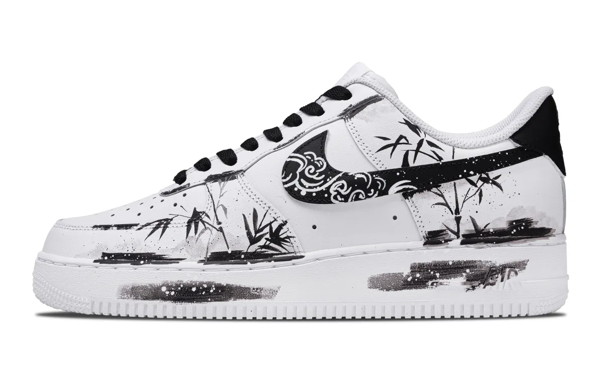 Nike Air Force 1 Balance Low top Skateboard Shoes Men's Black