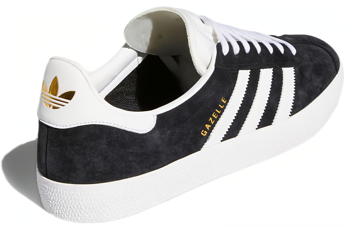 Кеды adidas originals Gazelle (черно-белые) — фото 4