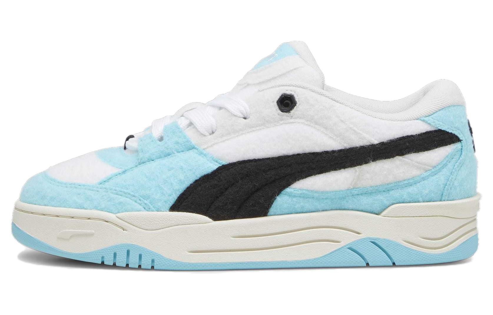 PUMA 180 Leather Low top Skateboard Shoes Unisex Blue White Black